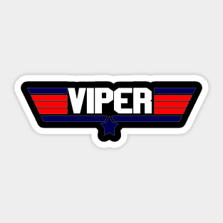 "Viper" 80's action movie design Sticker